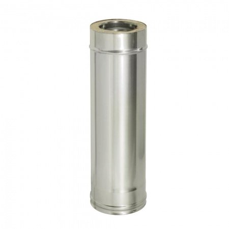 Сэндвич-труба 1,0м, ф 130х200, AISI 439/Оц, 0,5мм/0,5мм, (К)												