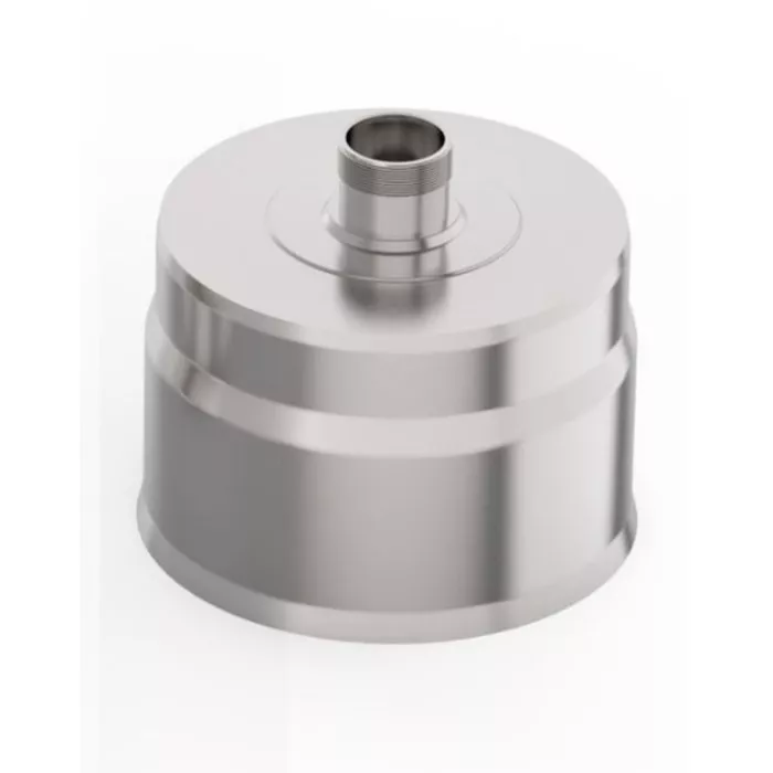 Заглушка с к/от, ф 140, AISI 430/0,5мм, штуцер 3/4", Н