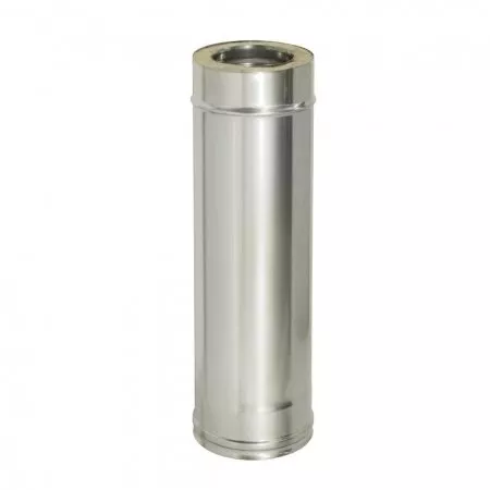 Сэндвич-труба 1,0м, ф 130х200, AISI 439/439, 1,0мм/0,5мм, (К)												